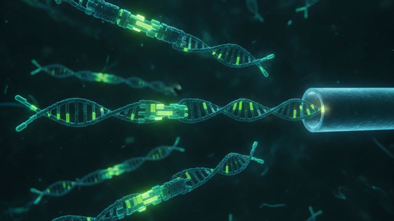 A sequencing-ready library with barcodes and adapters assembled.