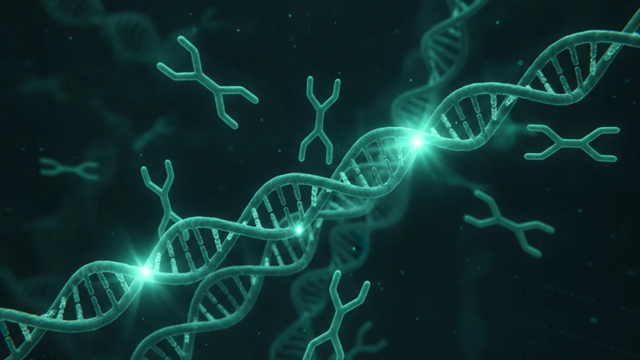 Sequencing adapters ligating onto pooled DNA fragments.
